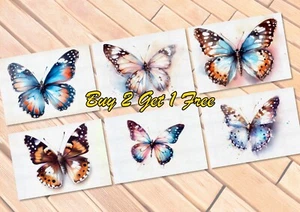 Enchanting Butterfly Collection 5"x7" Print on Matte Paper | Colorful Nature Pai - Picture 1 of 9