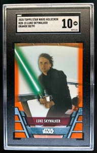 2020 Topps Star Wars Holocron Luke Skywalker Orange /99 # REB-15 SGC 10 - Picture 1 of 2