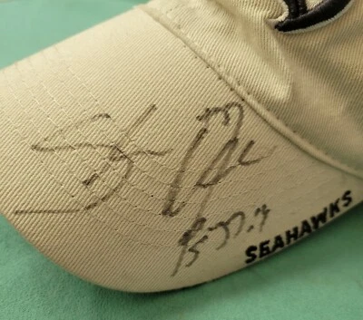 Shawn Alexander Seattle Seahawks Autographed Seahawks hat. Pre Owned.  - Image 1 of 4