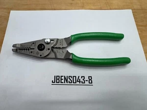 Snap-on Tools USA NEW GREEN Soft Grip 9" Wire Stripper Cutter Crimper PWCS9ACFG - Picture 1 of 7