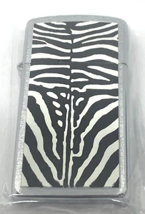 2004 Zippo Zebra Slim Lighter E-04 NEW MINT! - Picture 1 of 3