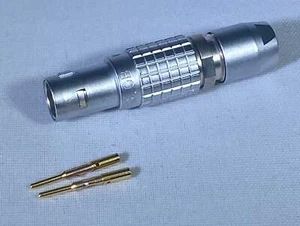 FGG.0B.302.CLCD52 LEMO 2 Pin Stecker Crimpverbinder - Bild 1 von 1