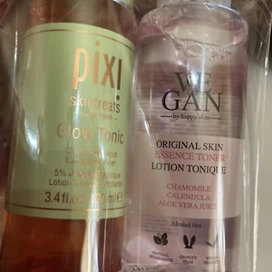 2 x lozione tonificante VEGAN Happy Skin Essence Toner Pixi glow acido glicolico pacchetto - Foto 1 di 5