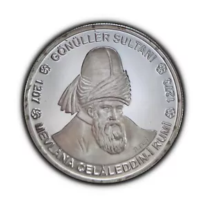 TURKEY. 2002, 10000000 Lira, Silver - Mevlâna Celâleddin-i Rumi RARE 2 - Picture 1 of 3