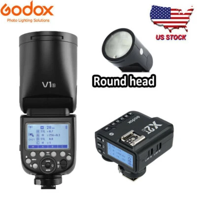 US Godox V1-S 2.4G Wireless TTL 1/8000s Flash Speedlight+X2T-S Trigger For Sony - Image 1 of 4