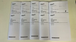 5x Math Past GCSE Exam Papers Foundation A5 Booklet With Answer Sheet - Picture 1 of 1