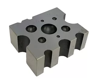 DAPPING DIE BLOCK FORMING TOOL multi dome sizes shapes 2-1/2" x 2" x 1" rdgtools - Picture 1 of 2