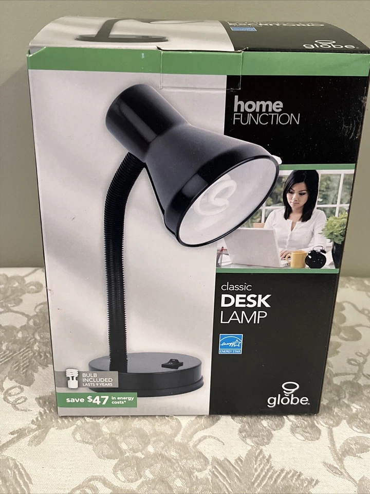 Globe Electric Classic Desk Lamp With13w Gu24 CFL Energy Bulb
