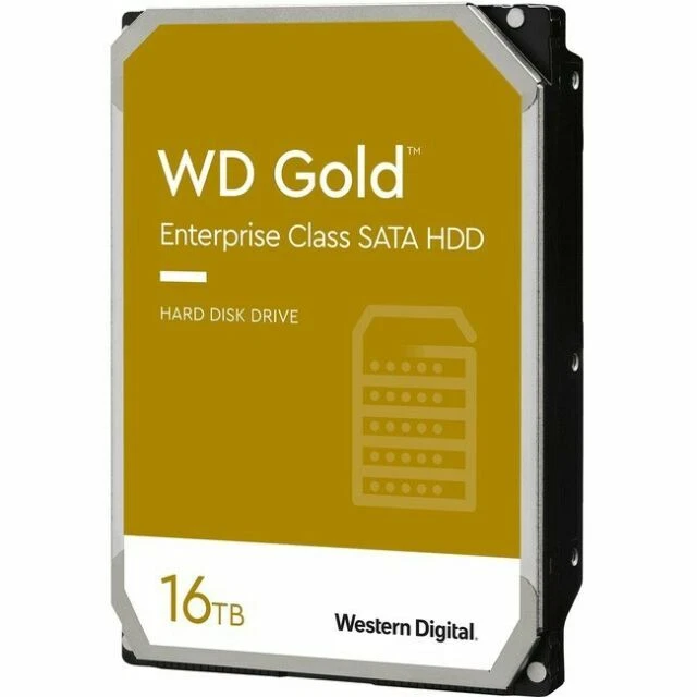 Western Digital Gold 16TB 512MB SATA Hard Drive (WD161KRYZ)