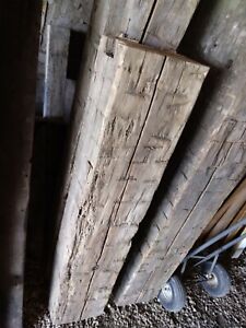 60” Old Wood Barn Beam Hand Hewn Antique Primitive Reclaimed Fireplace Mantle