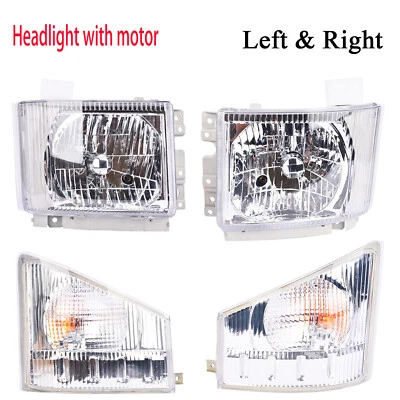 Juego de 4 faros y lámparas de esquina para 2008-2020 ISUZU NPR NPR-HD NQR NRR LH+RH Foto 1 de 4