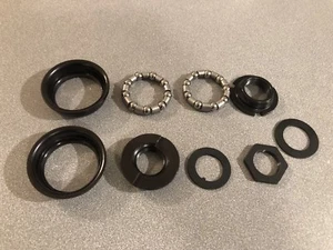 OLD SCHOOL BMX NEW AMERICAN BOTTOM BRACKET BLACK 24T 1 piece crank tioga tange - Picture 1 of 1