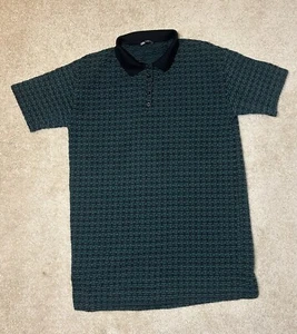 Zara Herren Poloshirt Mehrfarbig Geometrisch Grün Print Kurzarm Größe XXL - Bild 1 von 4