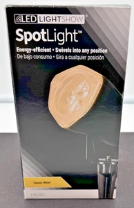 Gemmy LED Lightshow Steady Glow White LED Spot Light Indoor/Outdoor - Picture 1 of 3
