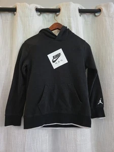 Nike Air Jordan Jump Man Sweatshirt Boy's Medium (10-12 Years) Black Hoodie - Picture 1 of 6