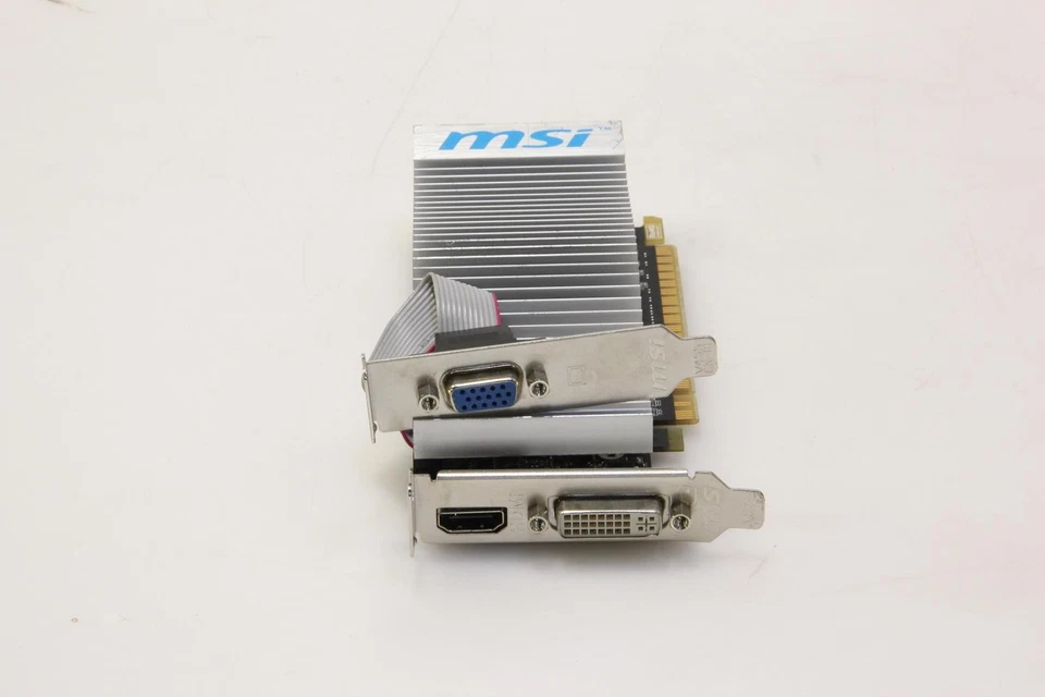 MSI Nvidia GeForce N8400GS 1GB DDR3 PCIe Low Profile Graphic card. SKU223858 - Image 1 of 4