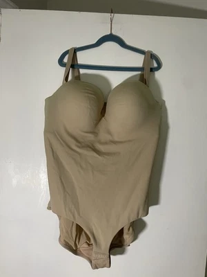 Lane Bryant Cacique Nude Bodysuit Bra 42D See Desc - Image 1 of 4