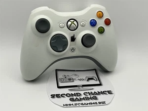 Official Microsoft Xbox 360 Wireless Controller White / Refurbished -Free Ship - Picture 1 of 6
