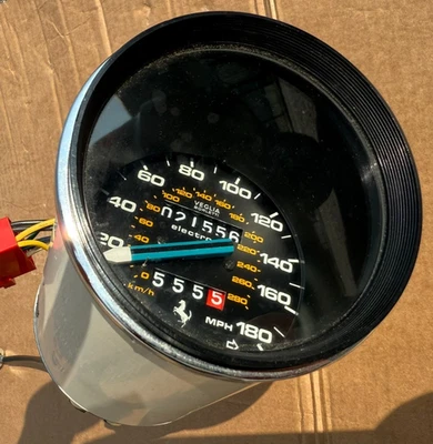 Velocímetro electrónico MPH/KMH FERRARI 308 GTB GTS QV US Veglia Borletti 118984 Foto 1 de 4