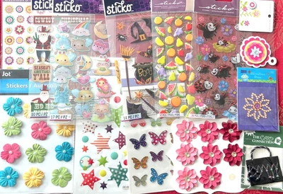 #621 MIXED LOT OF STICKO FOREVER IN TIME JOT & MORE STICKERS 2 OPENED PACKS - Image 1 of 4