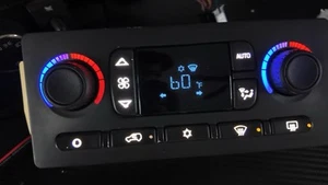 03-06 Silverado Sierra Auto Heater Digital Climate Control WHITE LED - Picture 1 of 7