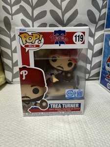 Funko Pop! MLB Béisbol Philadelphia Phillies Trea Turner #119 Como Nuevo con Protector - Imagen 1 de 6