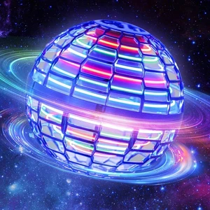 MERRYHOME Flying Orb Ball Spielzeug: 360° drehbare handgesteuerte Drohne blau  - Bild 1 von 9