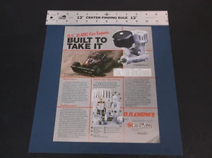 VINTAGE O.S. .21 ABC R/C CAR ENGINE BROCHURE WITH HELI ENGINES ON BACK *G-COND* - Picture 1 of 2