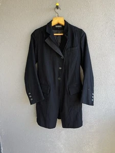 Abrigo para mujer Ann Demeulemeester raro negro talla 38 - Imagen 1 de 24