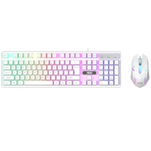 Computer Desktop Gaming Keyboard & Mouse Mechanical Feel LED Light Backlit USA - Picture 1 of 14