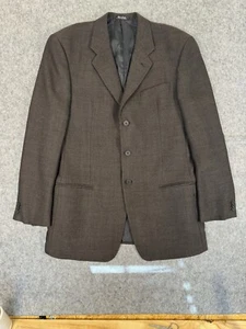 Mani Men's Formal Sport Coat Jacket 42 L Blazer Brown Bloomingdale’s Made In USA - Picture 1 of 10