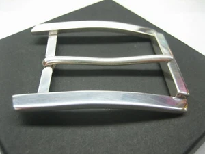 STERLING SILVER 925 BUCKLE AVAILABLE FOR 1" 1-1/8" 1-1/4" 1-3/8" 1-1/2" BELTS - Picture 1 of 6