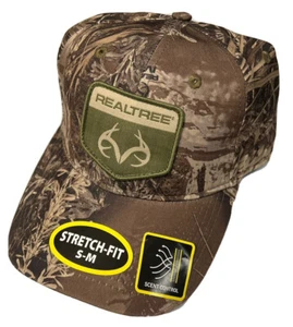 REALTREE Hunting Max-1 XT Stretch-Fit Scent Control Camo Hat Cap Size S-M - Picture 1 of 4