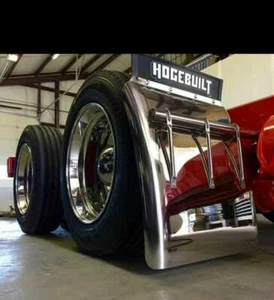 heavy duty 430 stainless hogebuilt quarter fenders straps pair w/hardware hb134 - Picture 1 of 5