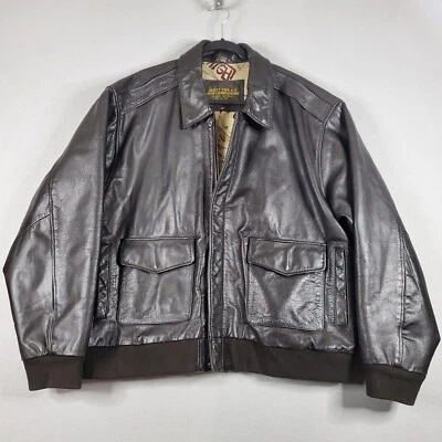 Vintage Leather Flyer’s Jacket Type A-2 Expedition US Army Air Force Mens sz 2XL - Image 1 of 4