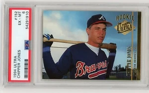 1994 Fleer Ultra Chipper Jones Rookie #152 PSA 6 Rookie Card Atlanta Braves - Picture 1 of 3