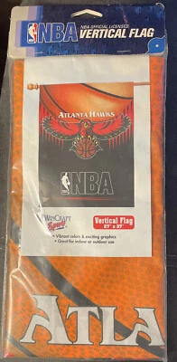 Bandera de pared colgante vertical Atlanta Hawks 27" x 37". Logo.  NBA Wincraft Foto 1 de 3