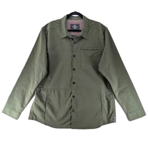 Toad & Co Shirt Jacket Shacket Mens Size XL Snap Front Pockets Boundless Green - Picture 1 of 10