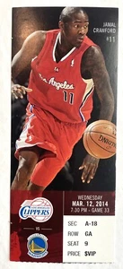 Golden State Warriors at Los Angeles Clippers 3/12/2014 Ticket Jamal Crawford. - Bild 1 von 2
