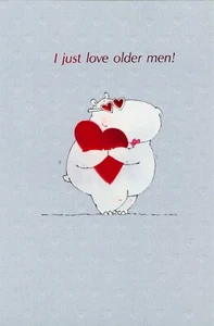 Funny Vintage BIRTHDAY Card FOR OLDER MAN, Hippo Love by American Greetings +✉ - Picture 1 of 6