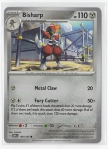 Pokemon Obsidian Flames 149/197 Bisharp - Picture 1 of 1