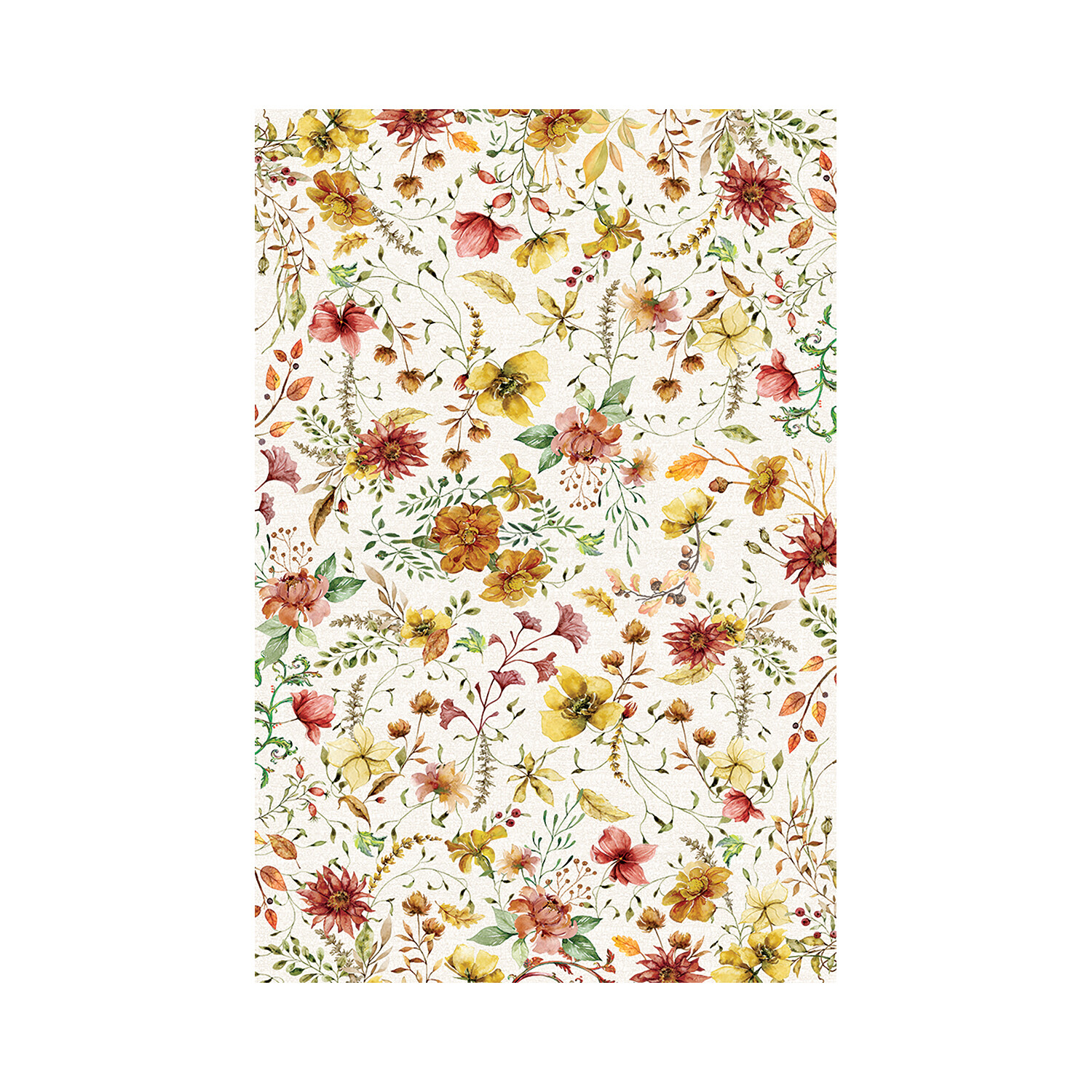 Michel Design Works Cotton Tablecloth Fall Leaves & Flowers 60" x 90"  608666744902 | eBay