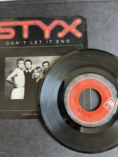 AM Records 45 RPM Record STYX Don’t Let It End/Kilroy Was Here 🎼🎼🎼