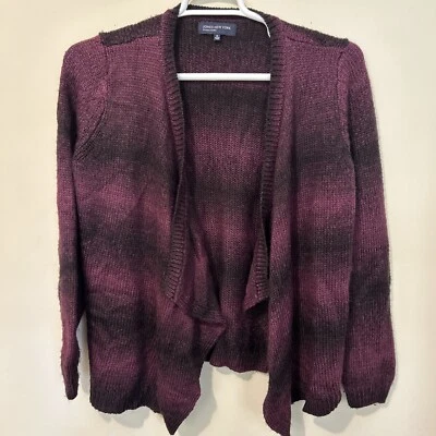 Jones New York Cardigan Sweater Women’s Medium Black Purple Whimsigoth Goth - Image 1 of 4