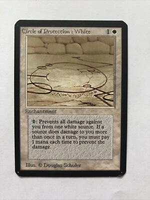Circle of Protection: White X (1) Alpha - EX/NM *See Scans* 4RCards - Image 1 of 2