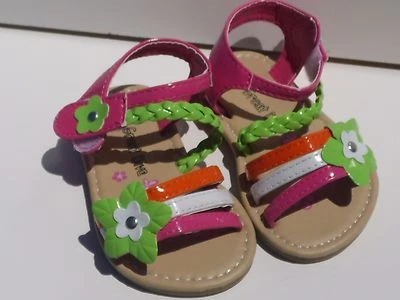 Sandals For Toddler Girls. Hot Pink, Many Sizes. - Image 1 of 3