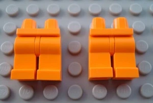 LEGO 2 Pairs of Orange Minifig Legs Minifigure Body Parts - Picture 1 of 1