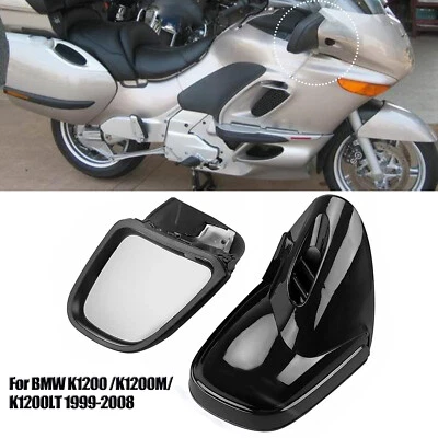 Vivid Black Left Right Rearview Side Mirrors For BMW K1200 K1200LT K1200M 99-08 Foto 1 de 4