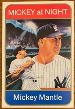 MICKEY MANTLE, RARE ! "SPORTS IMPRESSIONS" COLLECTOR'S CARD, LEGEND ! WOW !