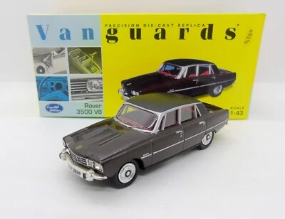 GC3336 VANGUARDS / ROVER 3500 V98 MARRON TOIT VINYL 1/43 - Photo 1/4